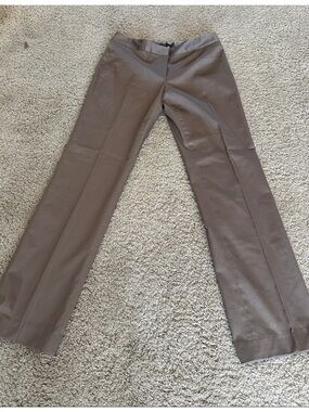 Tahari Brown Straight-Leg Dress Trousers